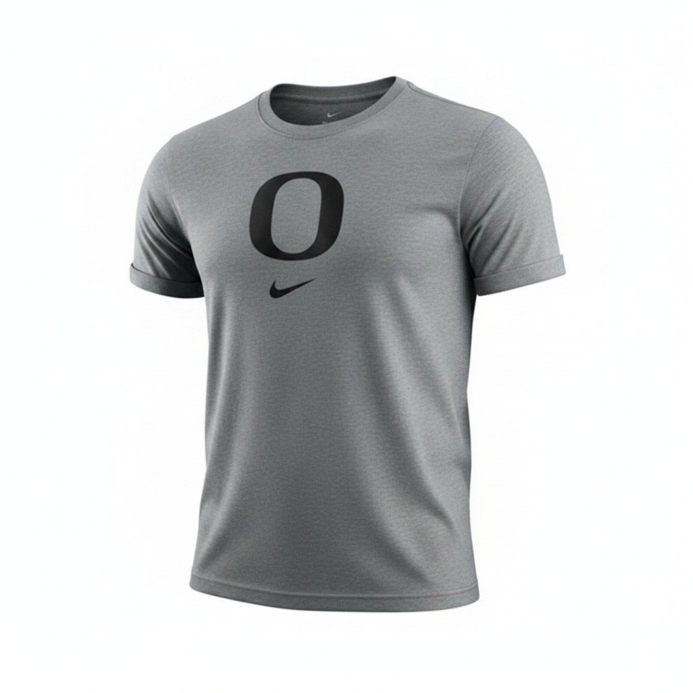 Nike Oregon Ducks NCAA Gameday Mens 2XL Gray College Sportswear Tee Basic Casual